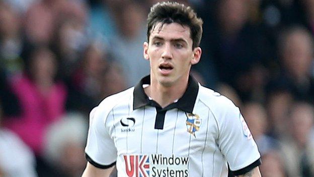 Port Vale striker Louis Dodds