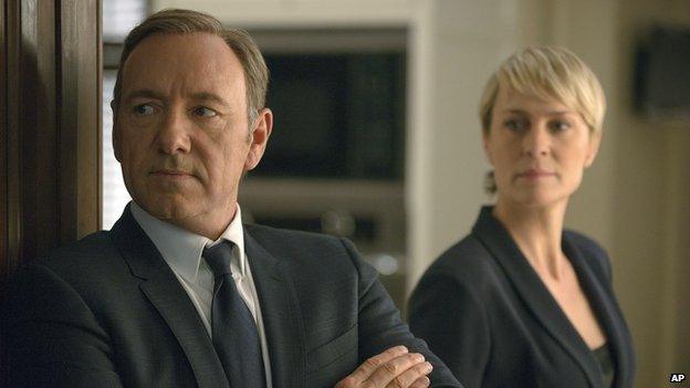 Kevin Spacey and Robin Wright in House of Cards