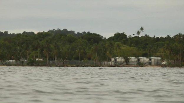 View of Manus Island camp (June 2015)