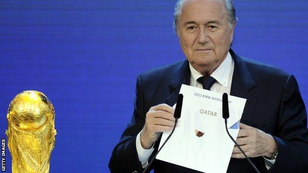 Fifa president Sepp Blatter announced Qatar's victory in 2022 bidding race back in 2010