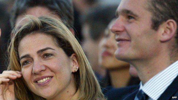 Princess Cristina and Inaki Urdangarin, file pic, 2003