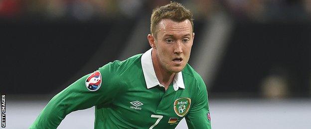 Republic of Ireland forward Aiden McGeady