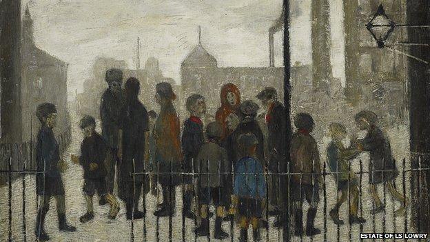 LS Lowry Newspaper Seller 1942