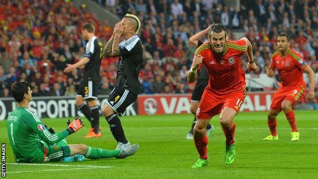 Gareth Bale scored his 17th goal in 50 international appearances