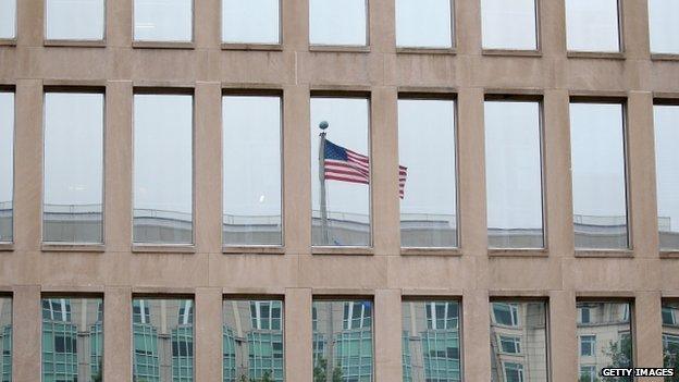 The Theodore Roosevelt Federal Building that houses the Office of Personnel Management headquarters