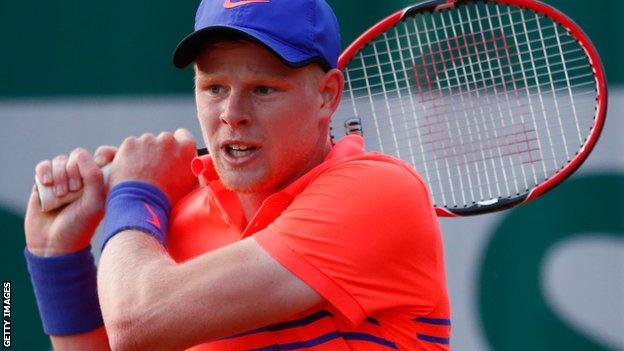 Britain's Kyle Edmund