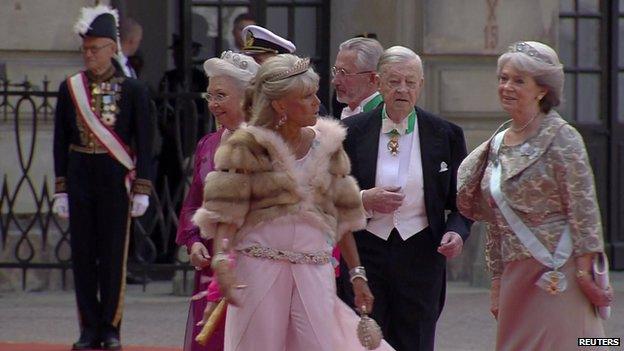 Guests on Red carpet