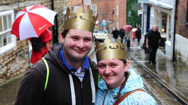 Visitors to Lincoln