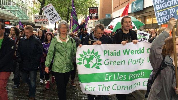 Swansea anti-austerity march