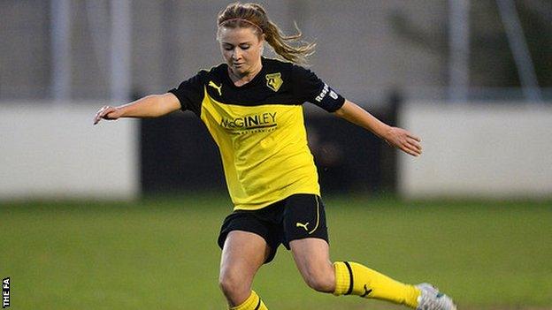 Striker Sarah Wiltshire