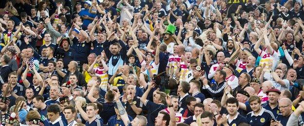 The Tartan Army in Dublin