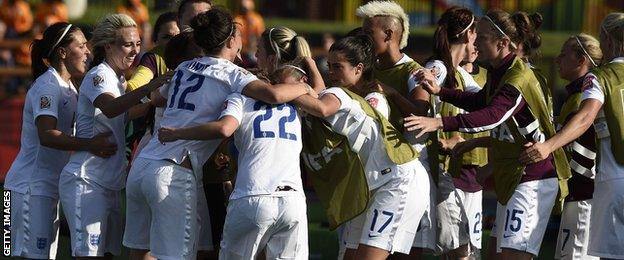 England celebrate