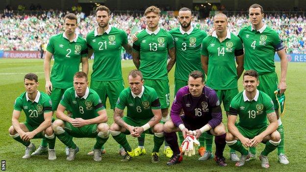 Republic of Ireland's starting 11