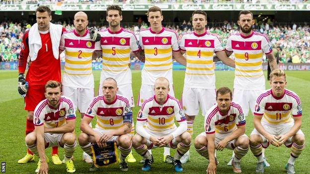 Scotland's starting 11