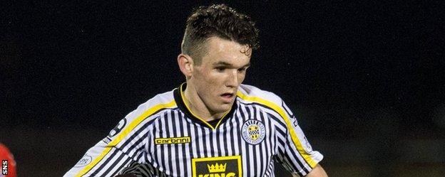 John McGinn in action for St Mirren