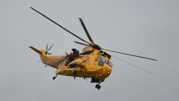 Sea king helicopter