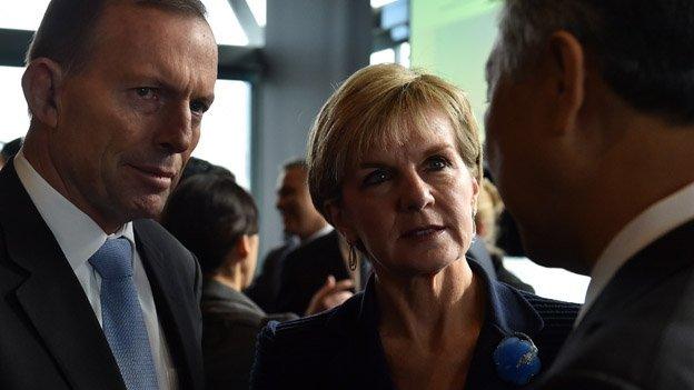 Abbott, Bishop at meeting