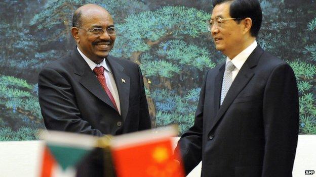 President Bashir meeting the Chinese premier