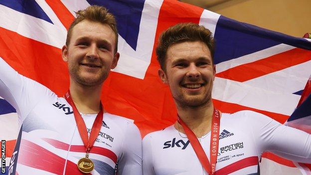 Owain Doull (right) and Mark Christian (left)