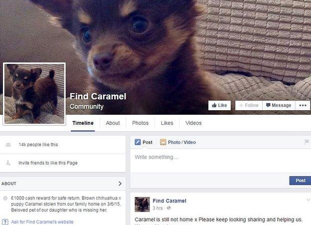 Find Caramel page on Facebook