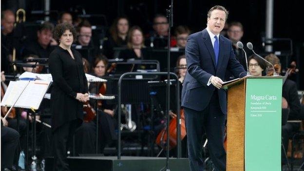 David Cameron at Magna Carta event