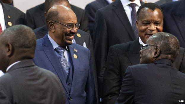 President Bashir at the AU summit