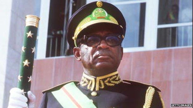 Congolese former leader Mobutu Sese Seko