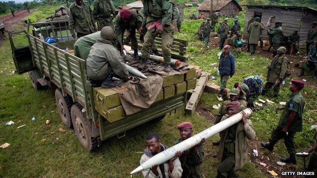 Troops in DRCongo in 2008