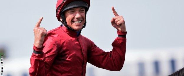 Frankie Dettori won Sunday's French Oaks on Star Of Seville