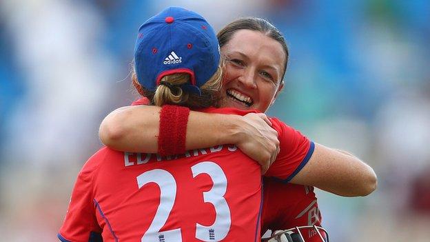 Charlotte Edwards and Arran Brindle