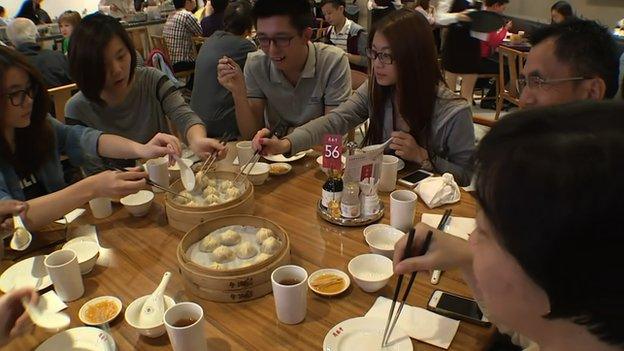 Diners at Din Tai Fung