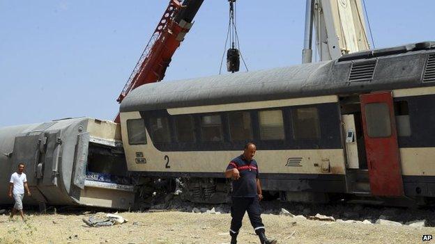 Site of the train crash