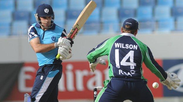 Scotland's Kyle Coetzer and Ireland's Gary Wilson