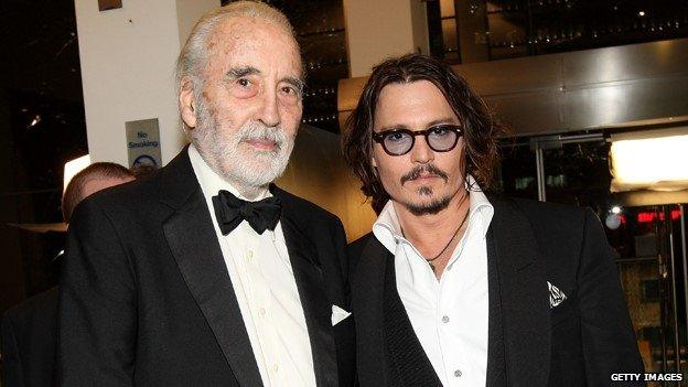 Christopher Lee and Johnny Depp