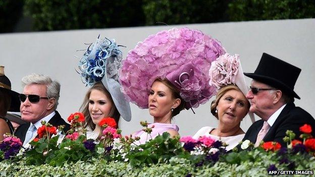 Racegoers at Royal Ascot