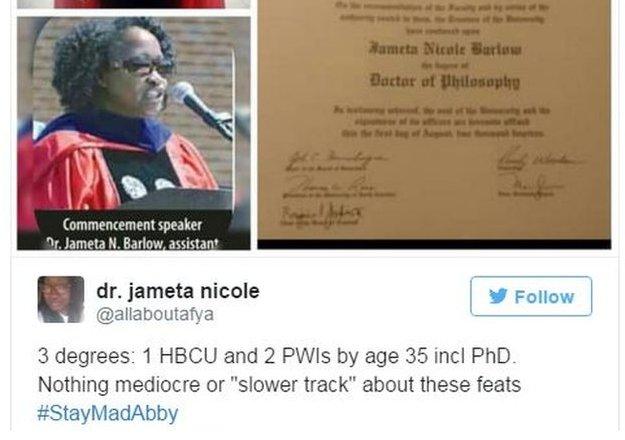 Tweet by Jameta Barlow