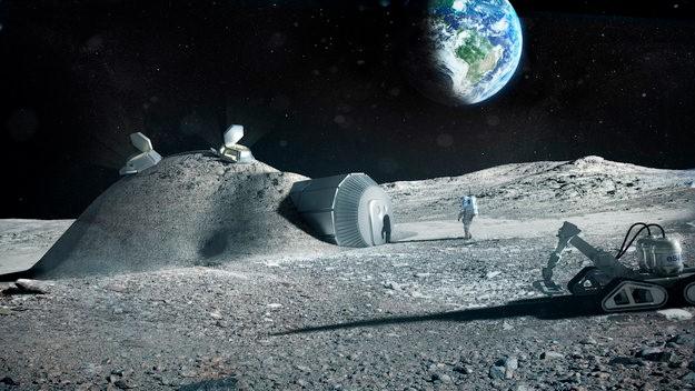 How settlements on the moon could look