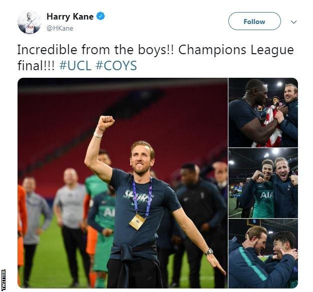 Harry Kane tweets