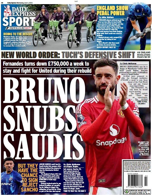 The backmost  leafage   of the Daily Express