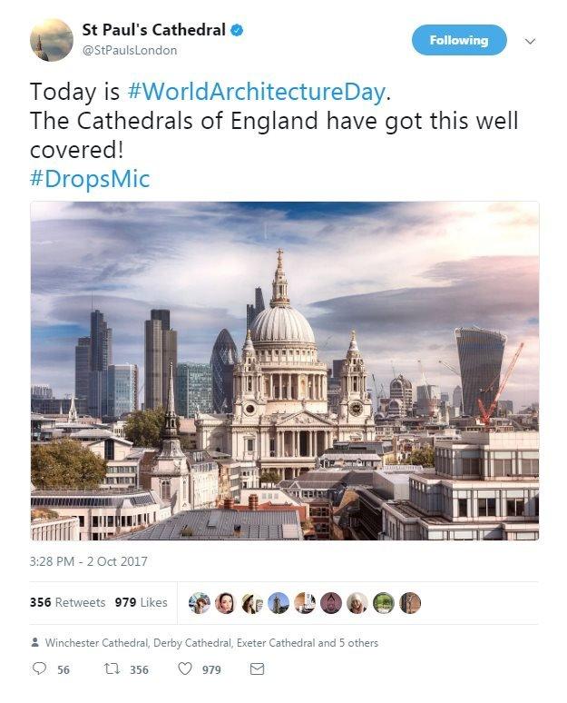 St Paul's Cathedral on Twitter: "Today is World architecture Day. The cathedrals of London have got this well covered"