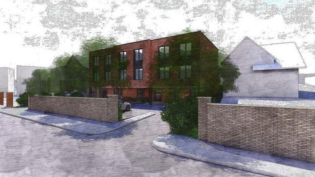 Artist impression of a three-storey extension at The Manor Residential Home, in Arnold, Nottinghamshire.