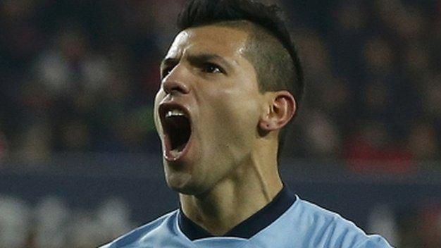 Manchester City striker Sergio Aguero