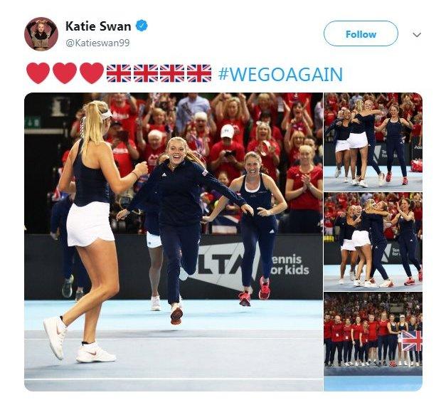 Great Britain win Fed Cup tie