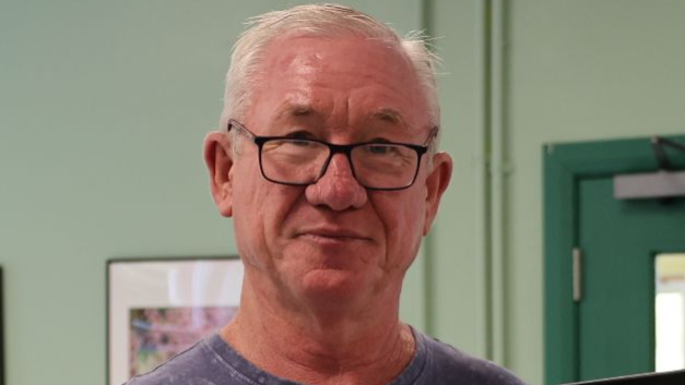 Alec Williams looking at the camera