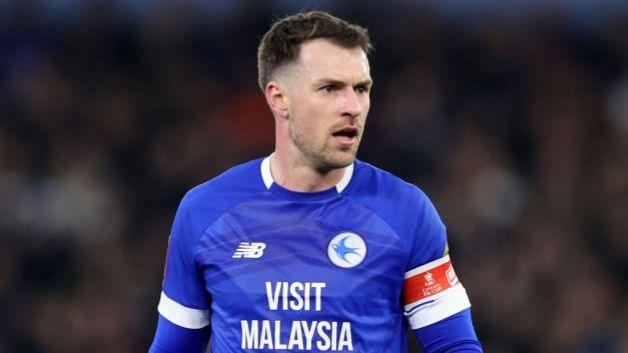Aaron Ramsey in action for Cardiff City