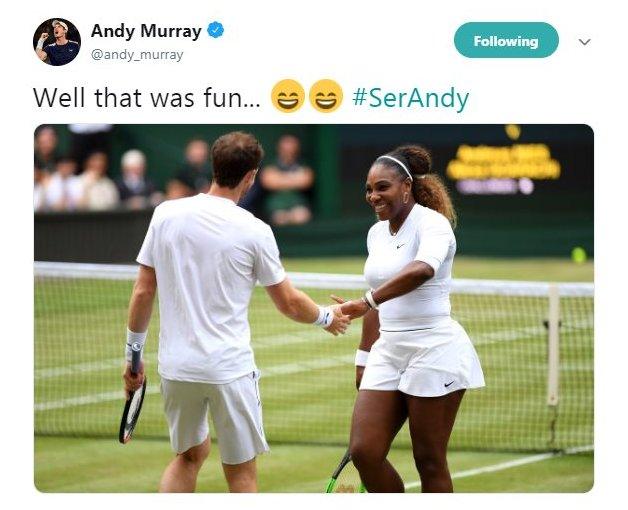 Andy Murray and Serena Williams celebrate Wimbledon win