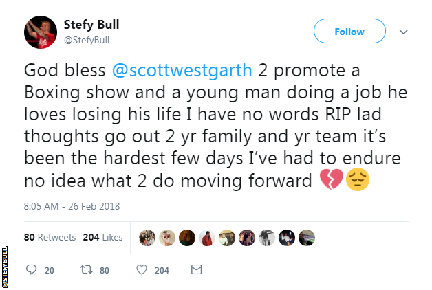 Stefy Bull tweet