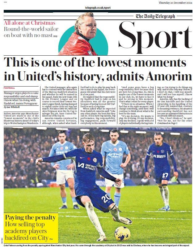 The Daily Telegraph sports section