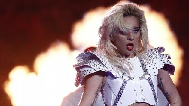 Lady Gaga performs at half-time show at NRG Stadium, Houston, Texas. Photo: 5 February 2017