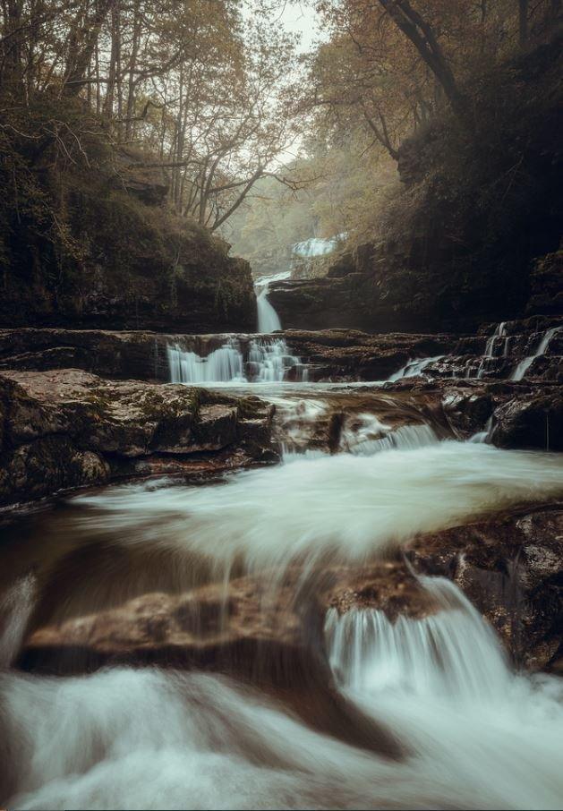 Sgwd Isaf Clun-gwyn, Bannau Brycheiniog